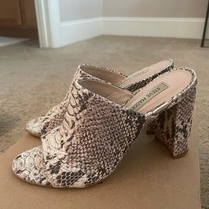 Steve Madden snakeskin heels
